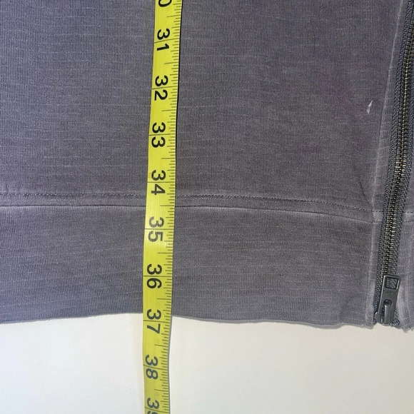 Athleta Dark Gray Side Zip Knee-length Sweatshirt Dress Small Women’s - Picture 9 of 12
